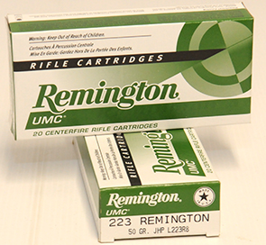 Remington .223 50gr Jacketed Hollow Point